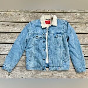 Guess Denim Sherpa Jacket